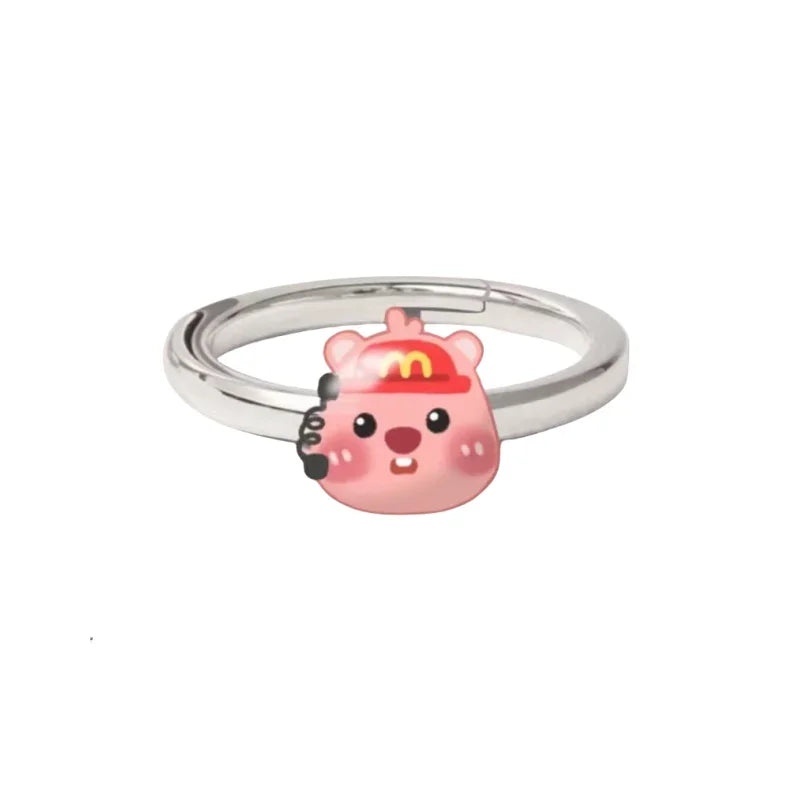 Haikyuu!! Kageyama KozumeKENMAS HinMiShoyo-Bague Ajustable pour Couple, Bijoux Périphpopularité Originaux, Cadeau d'Anniversaire