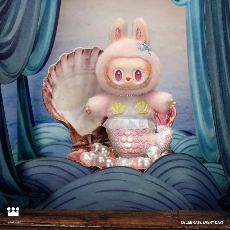 POP MART LABUBU Nouvelle Série Flying LABUBU Peluche Vinyle Labubu Capitaine Marin Sirène Carte Suspendue Objets de Collection Cadeau Fille