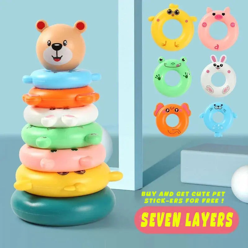 Nouveaux jouets pour bébé 0-12 Montns Puzzle pyramide tour tasse jouets empilables Montessori éducatif plage enfants piscine baignoire jouet enfants cadeau