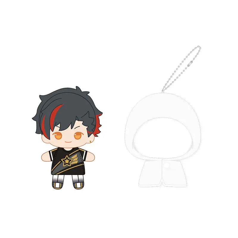 Ensemble Stars!! 2 Poupées à doigts en peluche douce style imperméable, porte-clés et pendentifs de sac, figurines mignonnes, jouets d'anime et de jeu, poupées de collection