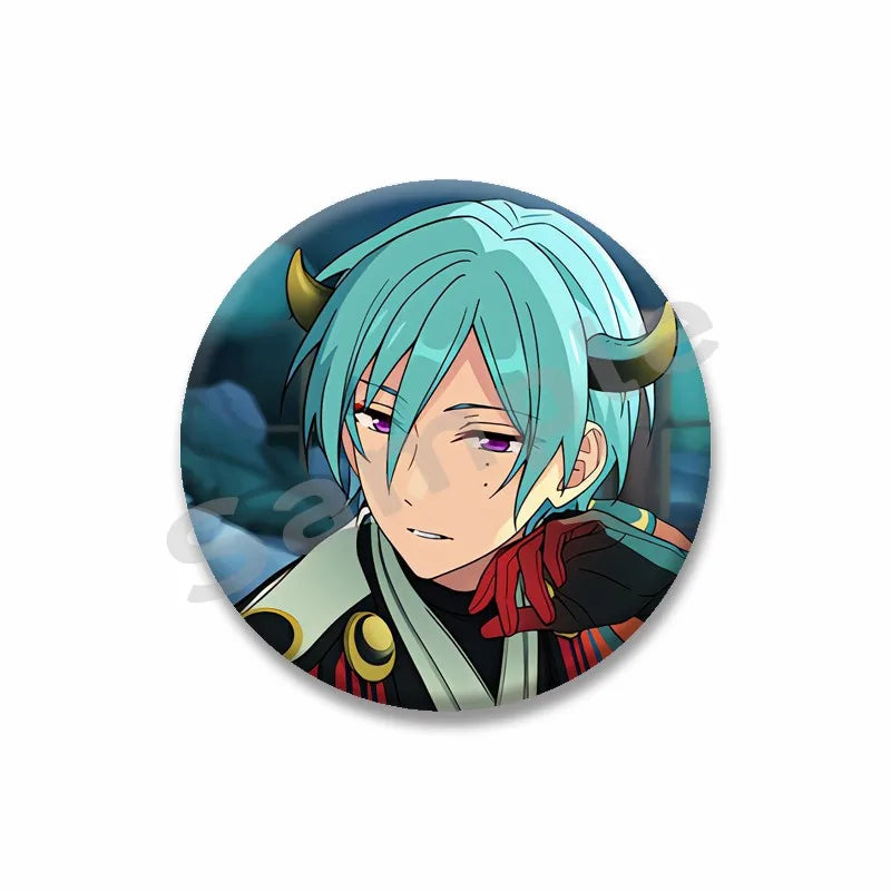 Ensemble étoiles Anime broche sur sac à dos dessin animé rôle Tatsumi Kazehaya Eichi Tenshouin Badge pour vêtements bijoux cadeau pour amis