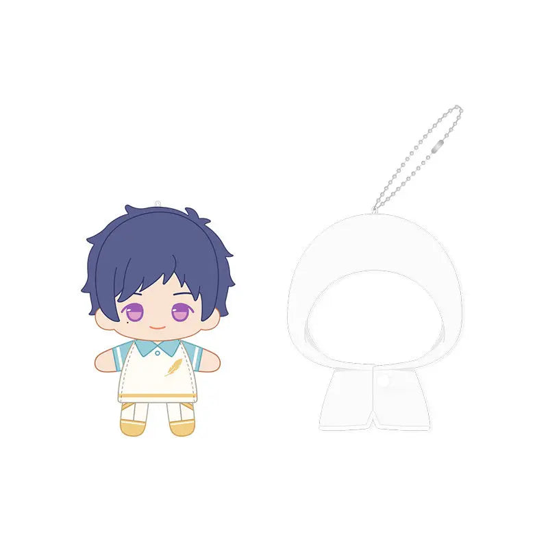 Ensemble Stars!! 2 Poupées à doigts en peluche douce style imperméable, porte-clés et pendentifs de sac, figurines mignonnes, jouets d'anime et de jeu, poupées de collection