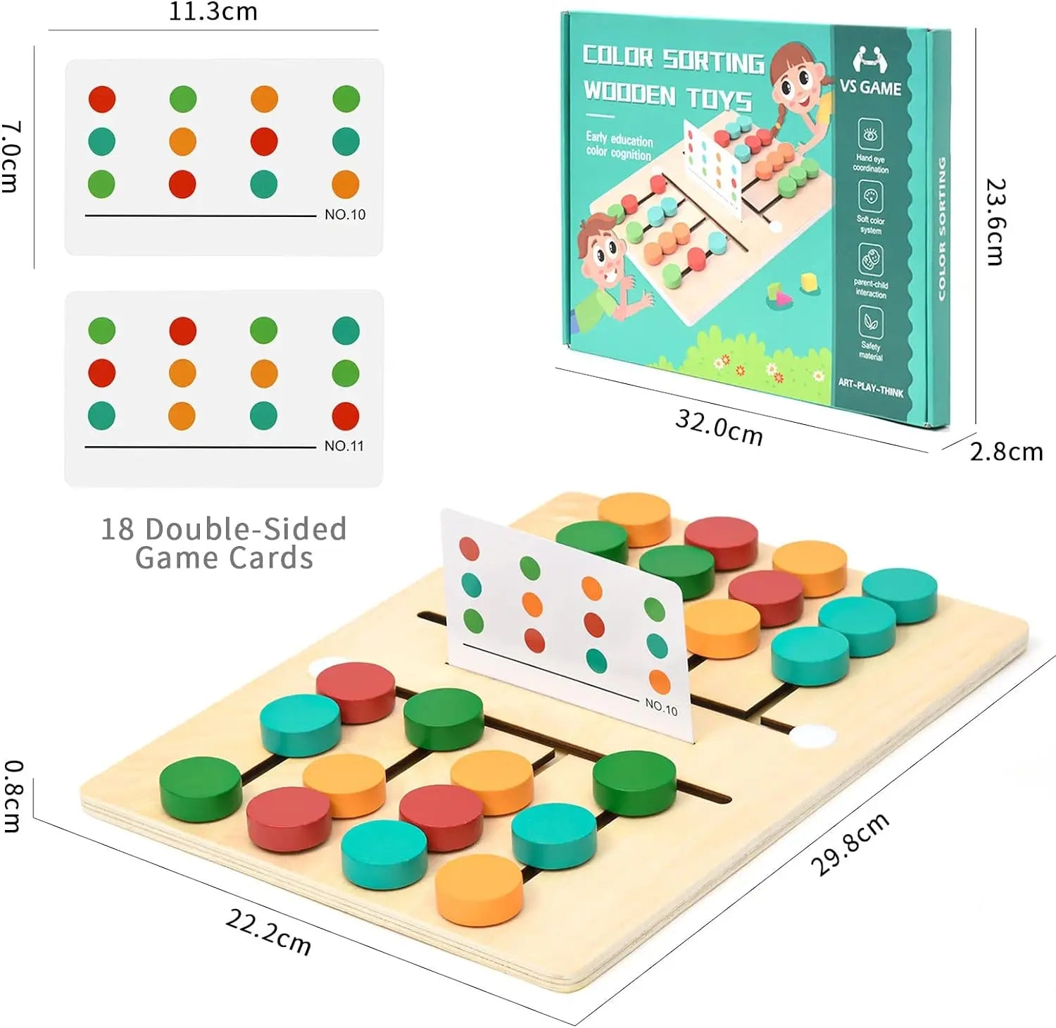 Puzzle Coulissant Montessori en Bois – Jeu de Logique et de Coordination pour Enfants 3 à 6 Ans