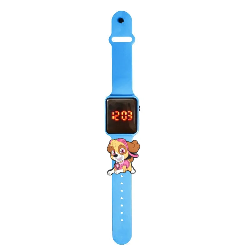 Dessin animé patte patrouille enfants montre montres de mode électronique affichage LED numérique montres étanche cadeau de vacances enfants montres