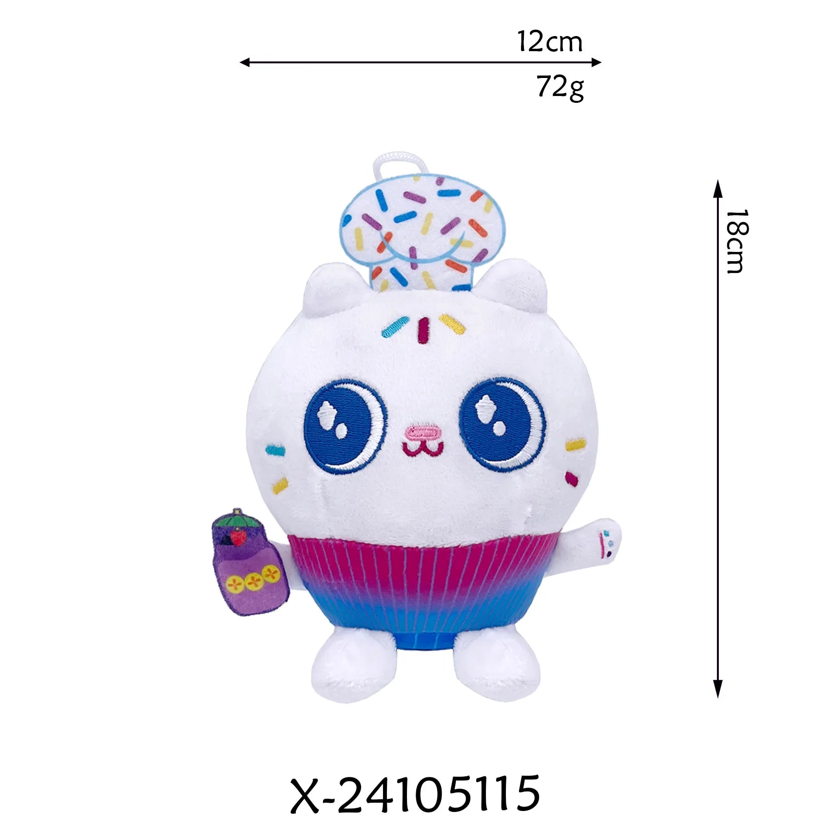 8 pièces Nouveaux porte-clés en peluche Maison de poupée Gabby, animaux en peluche Mercat, chat souriant, chat de voiture, chat câlin, cadeau d'anniversaire pour fille Gaby