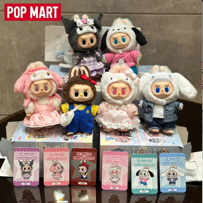 LABUBU Série de collaboration Sanrio, mignon et adorable, un article classique et de haute qualité, parfait pour les cadeaux de Noël mystère