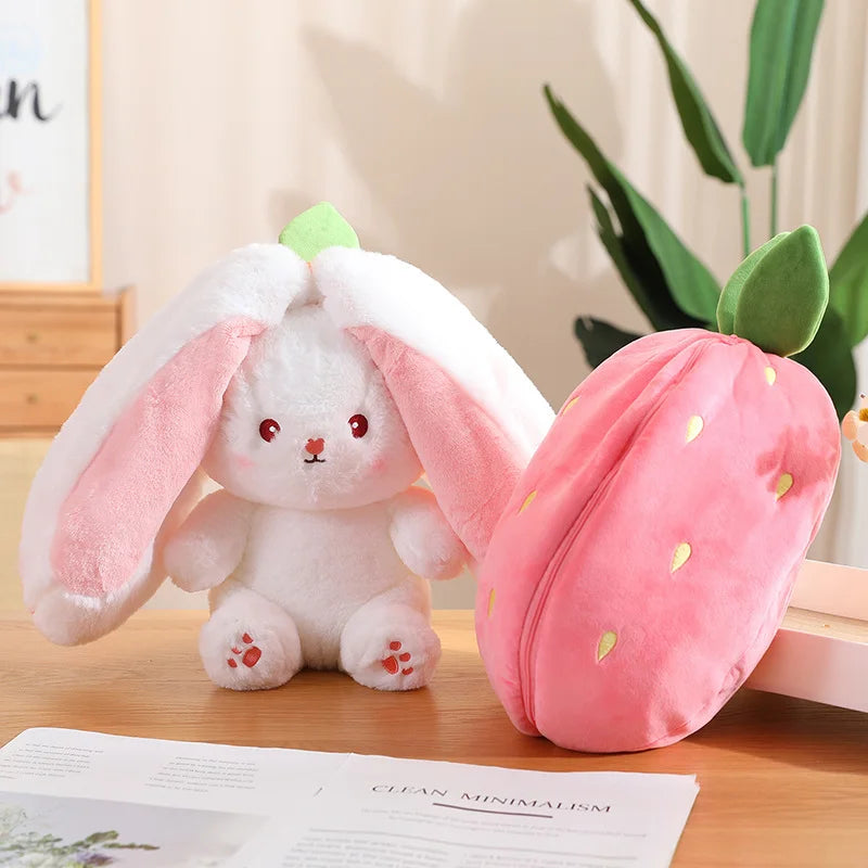 Peluche Lapin Carotte Kawaii – Doudou Doux et Réconfortant pour Bébé et Enfant