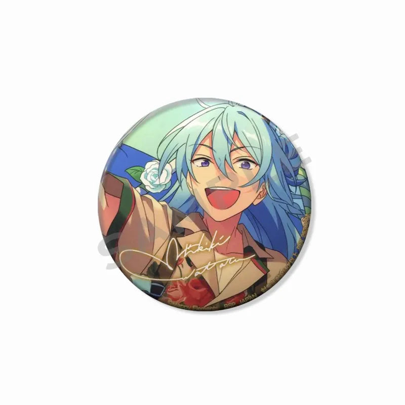 Ensemble étoiles Wataru Hibiki Badge mignon dessin animé idole broche bricolage Itbag vêtements chapeau accessoires Anime périphérique cadeau de collection