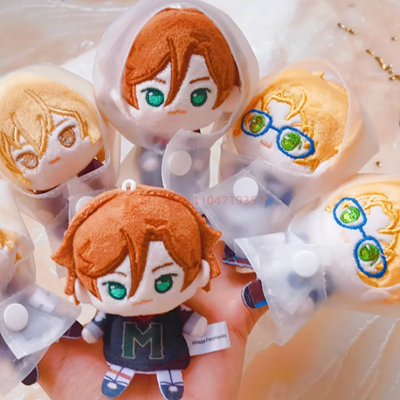 Ensemble Stars!! 2 Poupées à doigts en peluche douce style imperméable, porte-clés et pendentifs de sac, figurines mignonnes, jouets d'anime et de jeu, poupées de collection