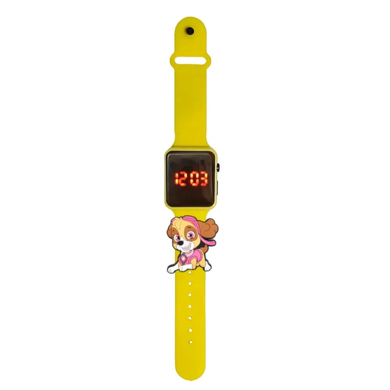 Dessin animé patte patrouille enfants montre montres de mode électronique affichage LED numérique montres étanche cadeau de vacances enfants montres