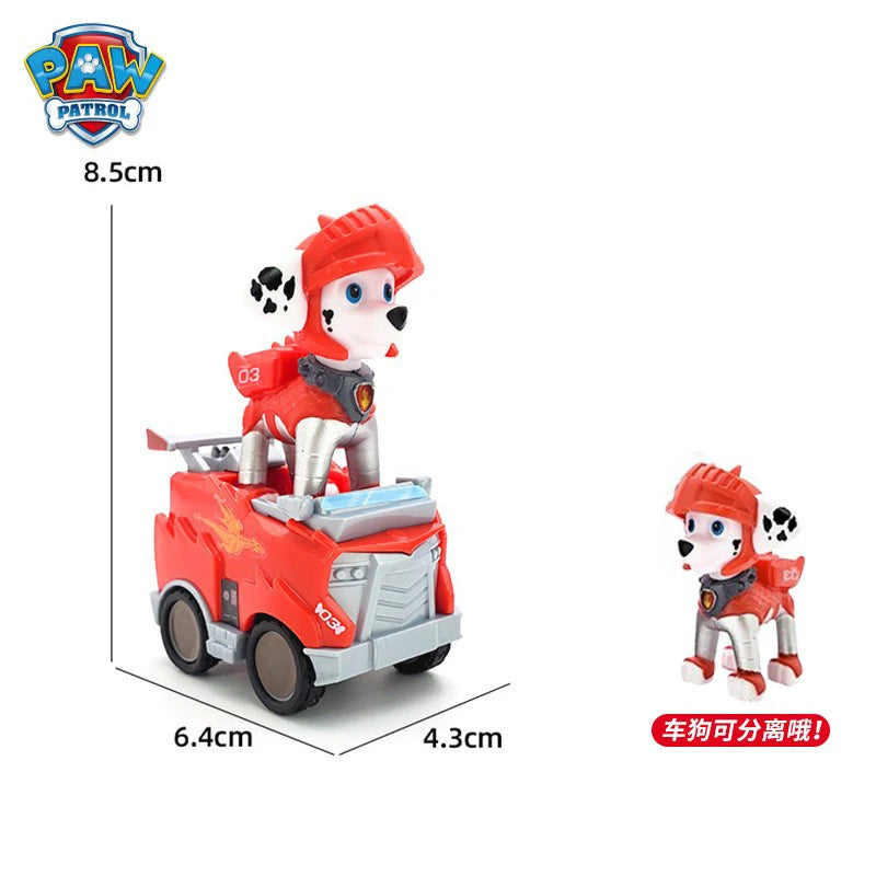 PAW Patrol – équipe de sauvetage de grande réalisation, chien de puissance, assemblage de dessin animé, pendentif de voiture électrique fait à la main, jouet, cadeau d'anniversaire pour enfants