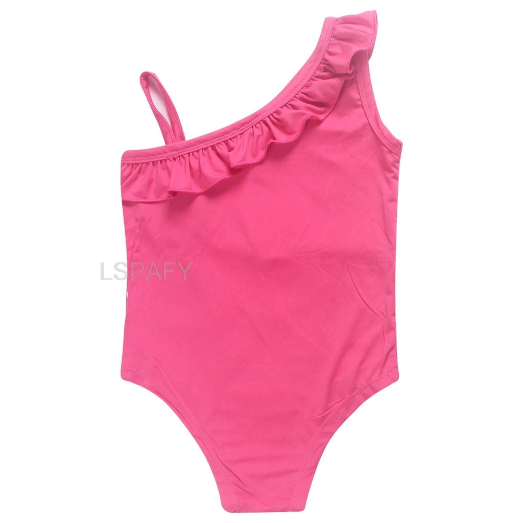 Maillot de bain une pièce PAW PATROL coupe ajustée, motif dessin animé, polyvalent, imprimé lettres, en soie glacée respirante, grande taille, pour la plage