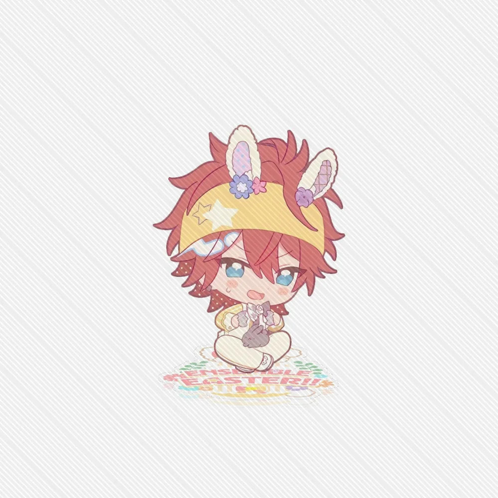 10CM Game Ensemble Stars!! Modèle de support en acrylique de Pâques, décoration de bureau, personnages de cosplay, accessoires d'ornement, bons cadeaux de Noël