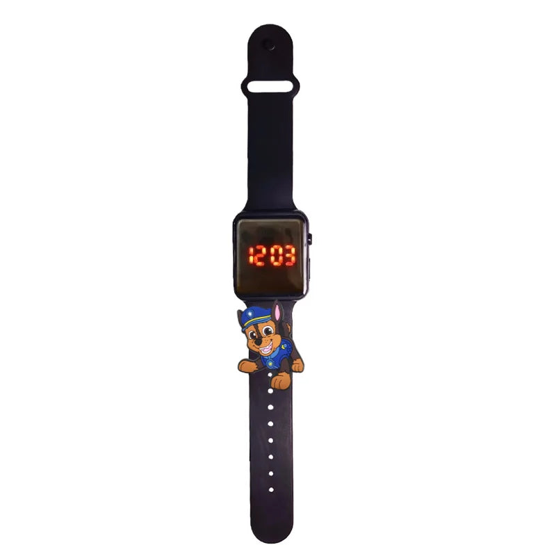 Dessin animé patte patrouille enfants montre montres de mode électronique affichage LED numérique montres étanche cadeau de vacances enfants montres