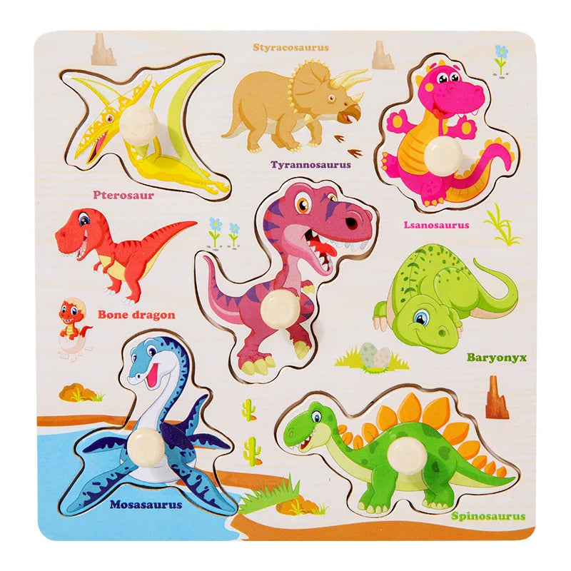 Puzzles en bois Montessori pour bébé, jouets dePuzzle Montessori en Bois pour Bébé – Animaux, Fruits et Véhicules – Jouet Éducatif d’Éveil dès 2 Ans