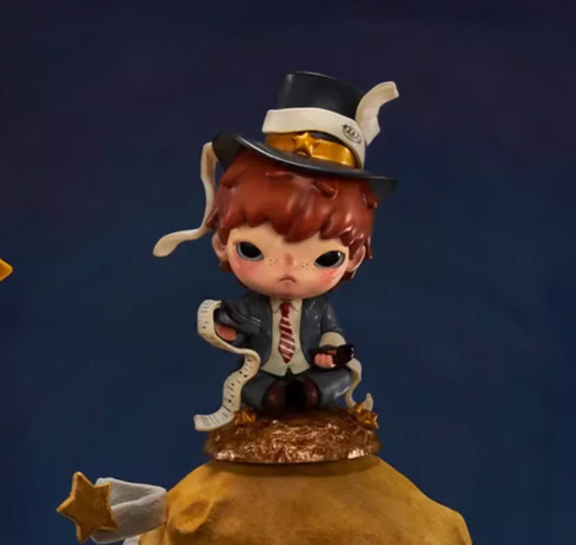 Figurine officielle authentique POP MART Hirono × Le Petit Prince, boîte mystérieuse, jouet mignon, boîte aveugle, cadeaux de vacances pour enfants