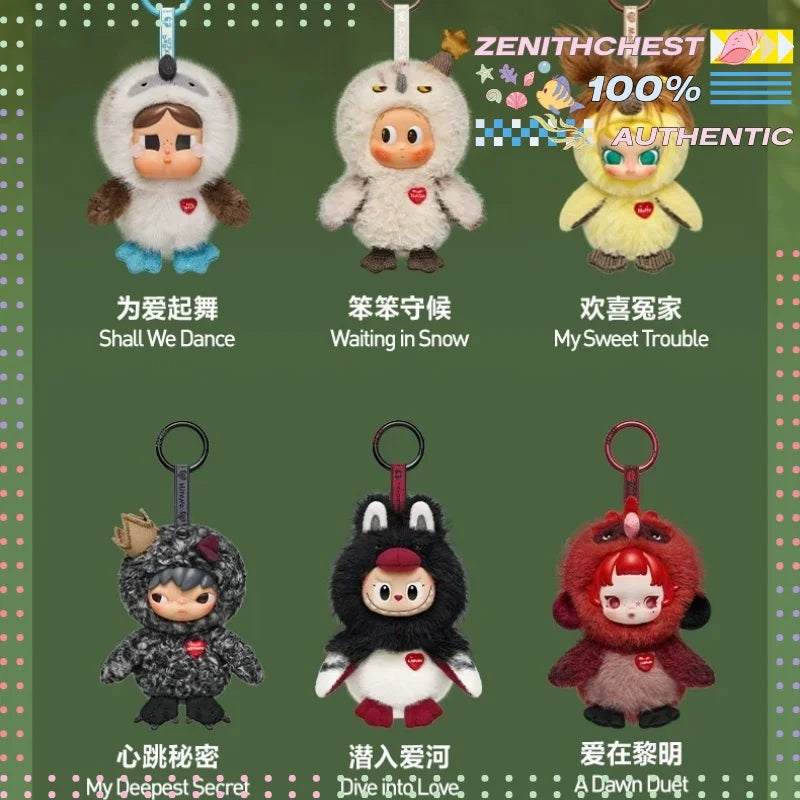 POP MART Série Dear Birds : Boîte de Présentation Anti-Poussière Multi-Niveaux pour Figurines de Collection, Organisateur de Rangement Unique, Cadeaux Pendentifs
