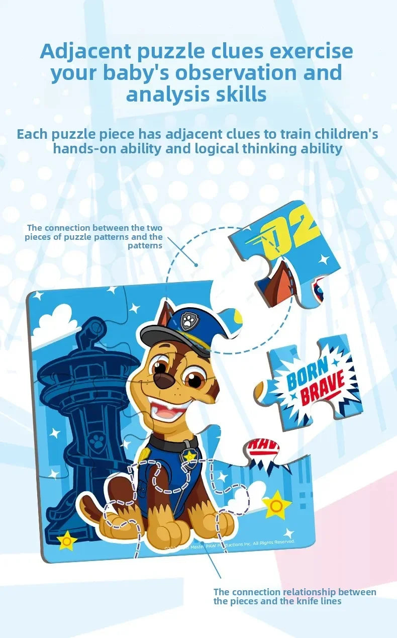 PAW PATROL Great Achievement Puzzle – Puzzle en papier pour enfants de 3 à 6 ans – Plan d'éducation préscolaire pour garçons et filles – Jouets