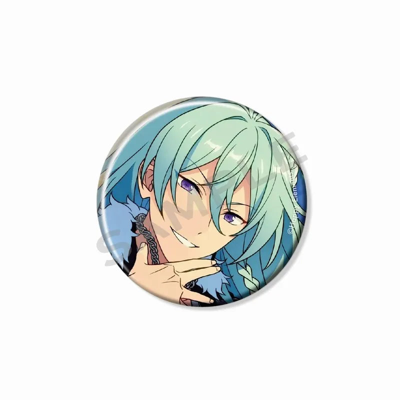 Ensemble étoiles Wataru Hibiki Badge mignon dessin animé idole broche bricolage Itbag vêtements chapeau accessoires Anime périphérique cadeau de collection