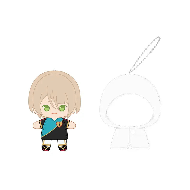 Ensemble Stars!! 2 Poupées à doigts en peluche douce style imperméable, porte-clés et pendentifs de sac, figurines mignonnes, jouets d'anime et de jeu, poupées de collection