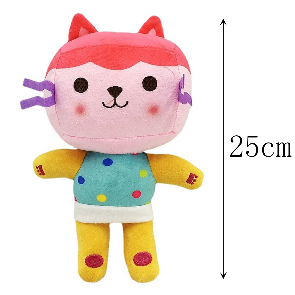 Nouveau Gabbys maison de poupée en peluche Mercat dessin animé animaux en peluche chat souriant voiture chat câlin Gaby fille cadeau d'anniversaire