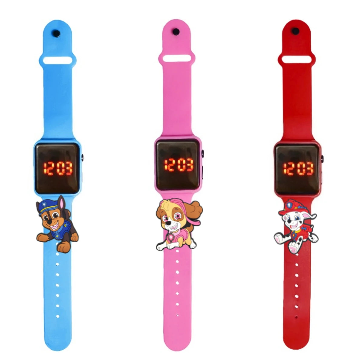 Dessin animé patte patrouille enfants montre montres de mode électronique affichage LED numérique montres étanche cadeau de vacances enfants montres