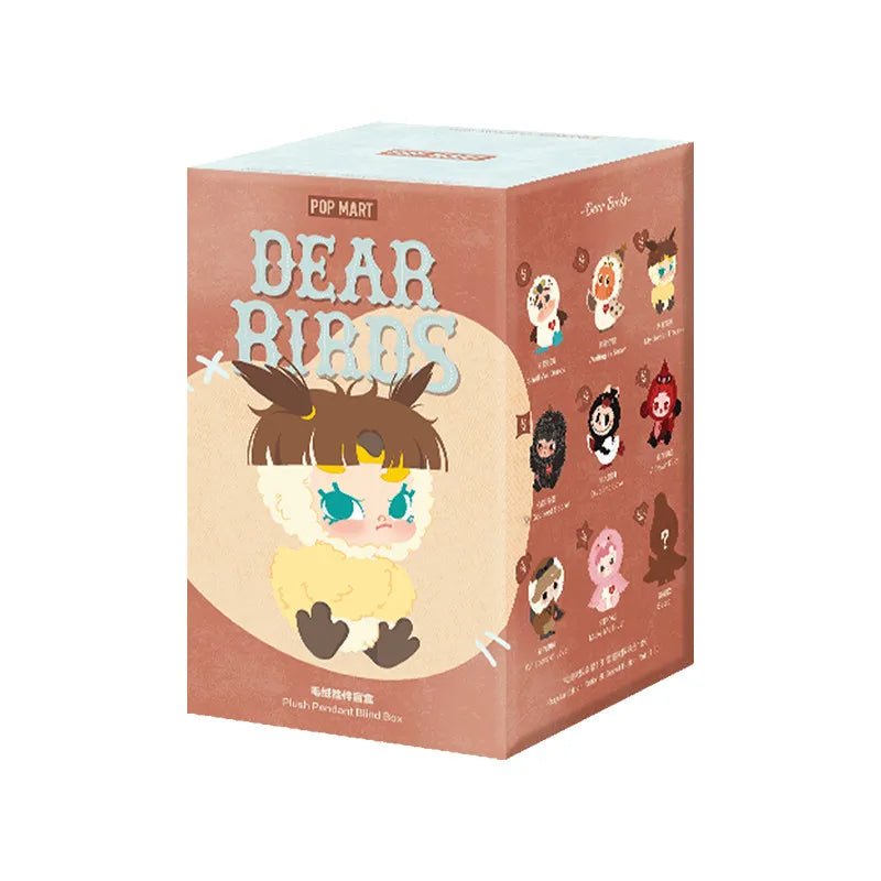 Boîte de présentation anti-poussière multicouche pour poupées de la série Dear Birds de POP MART, organisateur de rangement pour objets de collection, cadeaux pendentifs uniques