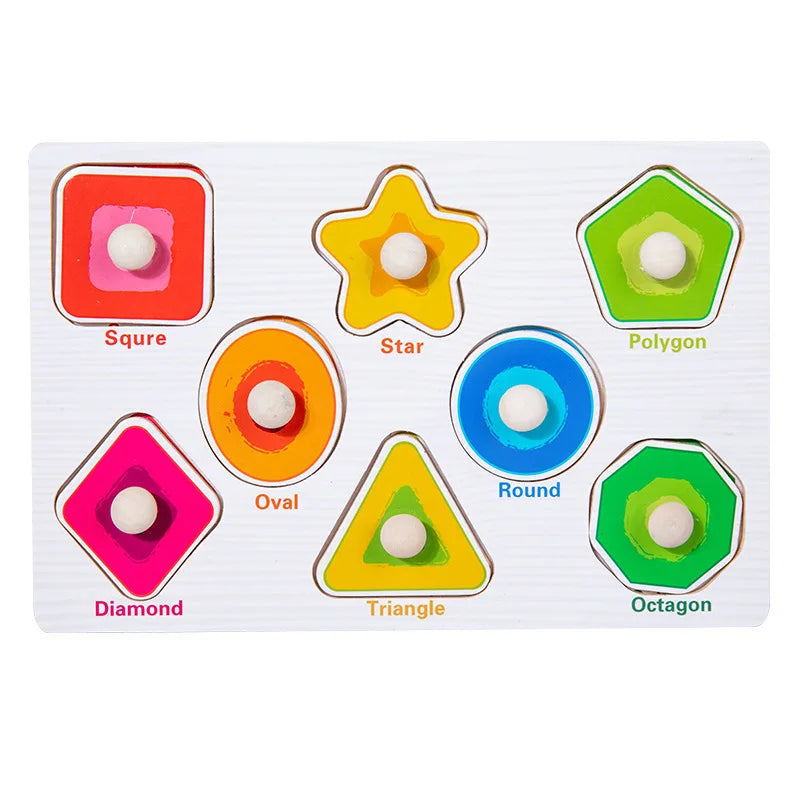 Puzzles en bois Montessori pour bébé, jouets dePuzzle Montessori en Bois pour Bébé – Animaux, Fruits et Véhicules – Jouet Éducatif d’Éveil dès 2 Ans