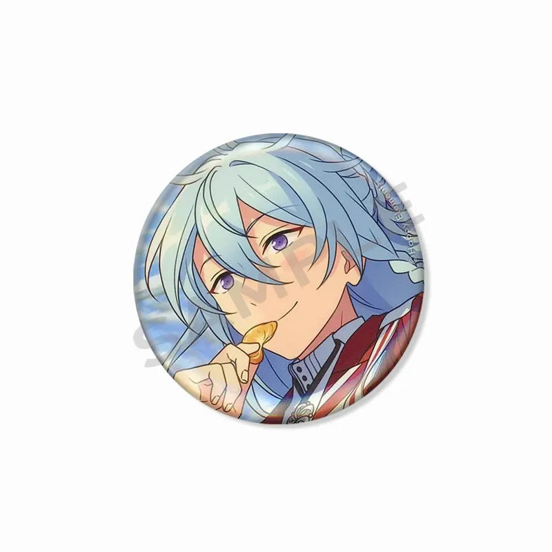 Ensemble étoiles Wataru Hibiki Badge mignon dessin animé idole broche bricolage Itbag vêtements chapeau accessoires Anime périphérique cadeau de collection