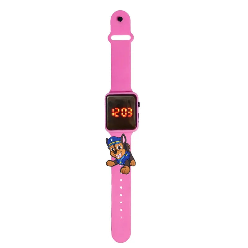 Dessin animé patte patrouille enfants montre montres de mode électronique affichage LED numérique montres étanche cadeau de vacances enfants montres