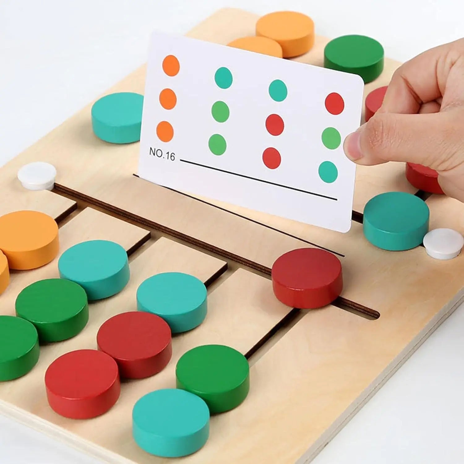 Puzzle Coulissant Montessori en Bois – Jeu de Logique et de Coordination pour Enfants 3 à 6 Ans