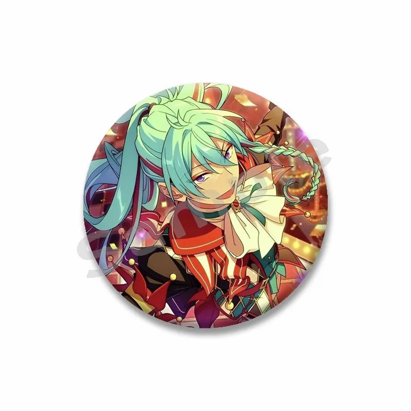 Ensemble étoiles Anime broche sur sac à dos dessin animé rôle Tatsumi Kazehaya Eichi Tenshouin Badge pour vêtements bijoux cadeau pour amis