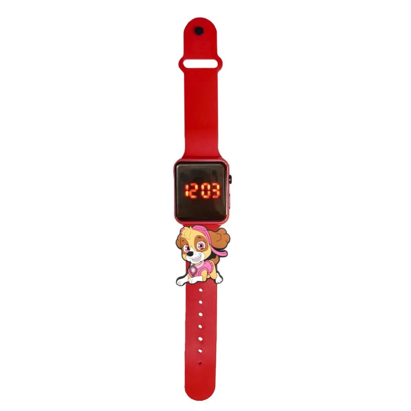 Dessin animé patte patrouille enfants montre montres de mode électronique affichage LED numérique montres étanche cadeau de vacances enfants montres