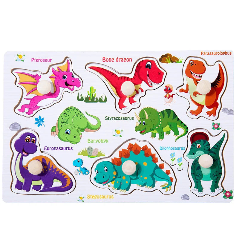 Puzzles en bois Montessori pour bébé, jouets dePuzzle Montessori en Bois pour Bébé – Animaux, Fruits et Véhicules – Jouet Éducatif d’Éveil dès 2 Ans