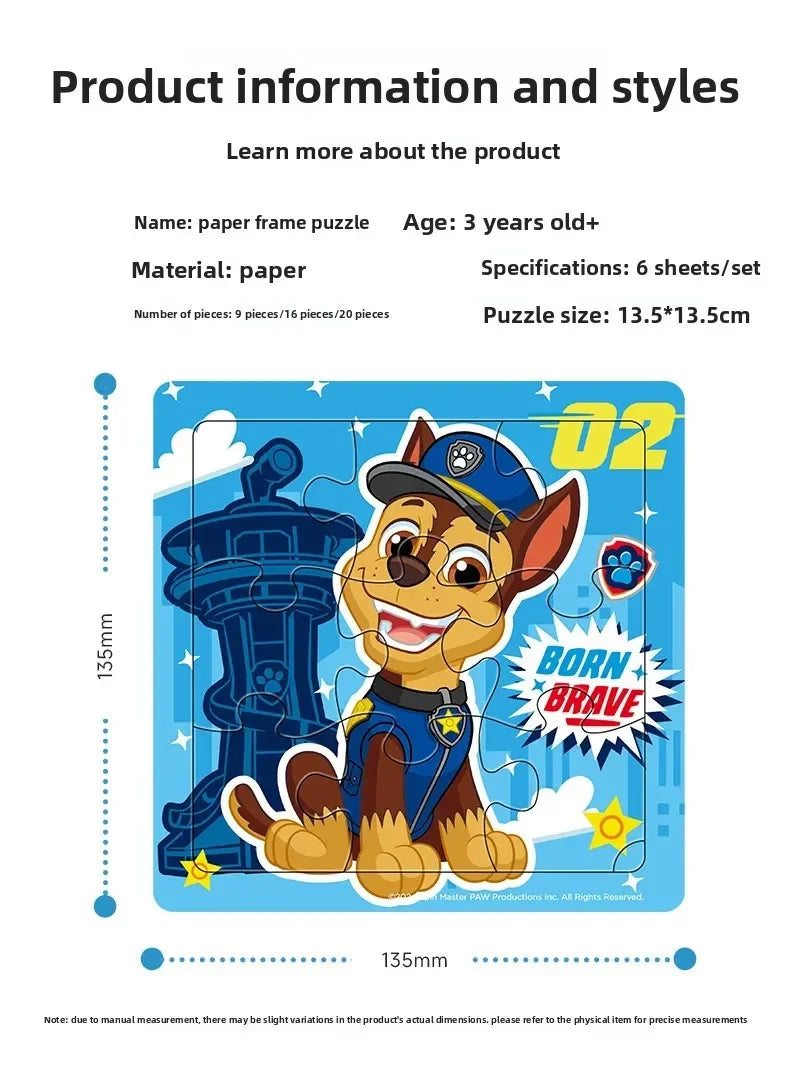 PAW PATROL Great Achievement Puzzle – Puzzle en papier pour enfants de 3 à 6 ans – Plan d'éducation préscolaire pour garçons et filles – Jouets