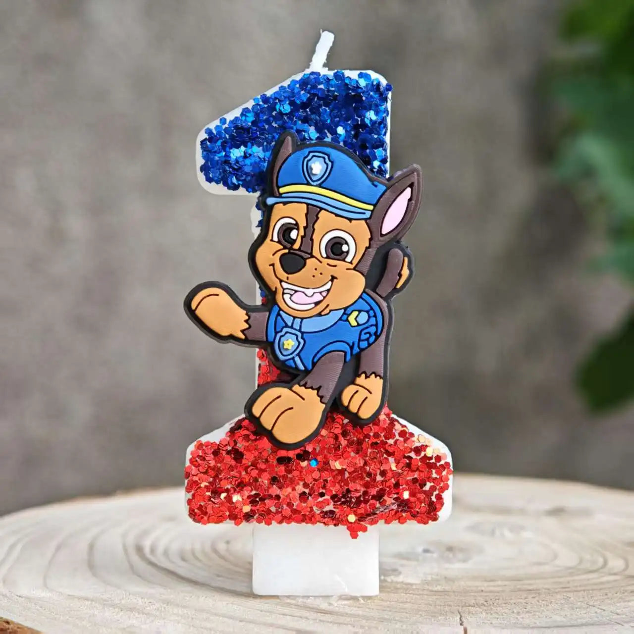 Bougie Paw Patrol 0-9 chiffres, personnage de dessin animé Paw Patrol, gâteau de fête enfichable, décoration de gâteau d'anniversaire, cadeau de réception-cadeau pour bébé