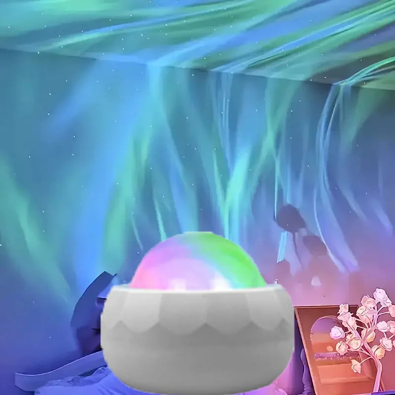 Projecteur Aurores Boréales LED – Veilleuse Ciel Étoilé Multicolore pour Chambre Bébé & Enfant