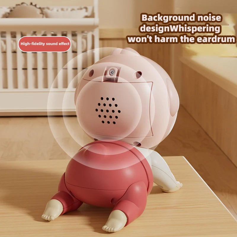 Jouet pour bébé poupée rampante musicale, 0-1 ans, apprentissage de la direction rampante et jouet apaisant pour l'entraînement au levage de la tête, gi pour la journée des enfants
