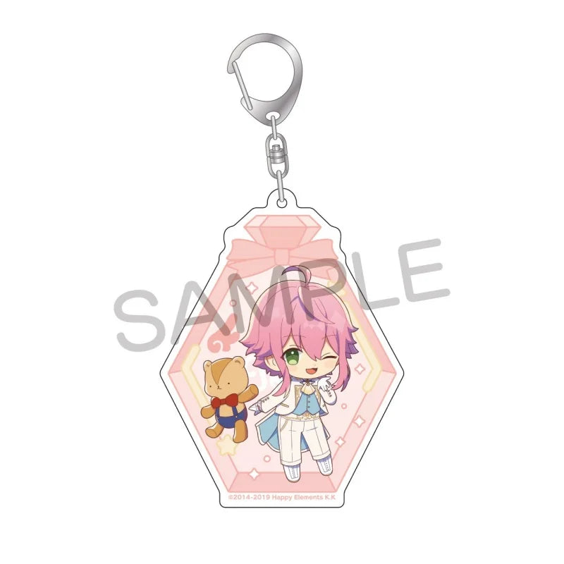 Ensemble Stars! Pendentif porte-clés en acrylique, version bouteille à message, pour sac, voiture, téléphone portable, cadeau pour amis et festivals