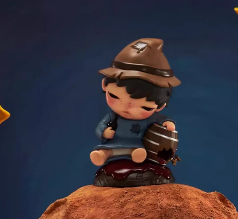 Figurine officielle authentique POP MART Hirono × Le Petit Prince, boîte mystérieuse, jouet mignon, boîte aveugle, cadeaux de vacances pour enfants
