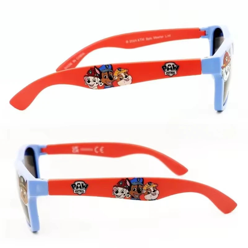 Lunettes de soleil Paw Patrol, lunettes de soleil pour enfants avec motif de chien de dessin animé, adaptées aux garçons et aux filles, lunettes de soleil mignonnes pour enfants