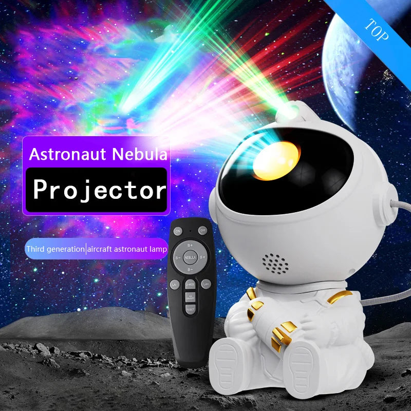 Projecteur Galaxie Astronaute LED – Veilleuse Ciel Étoilé pour Chambre d’Enfant avec Télécommande