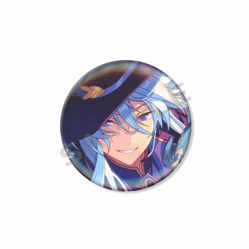 Ensemble étoiles Wataru Hibiki Badge mignon dessin animé idole broche bricolage Itbag vêtements chapeau accessoires Anime périphérique cadeau de collection