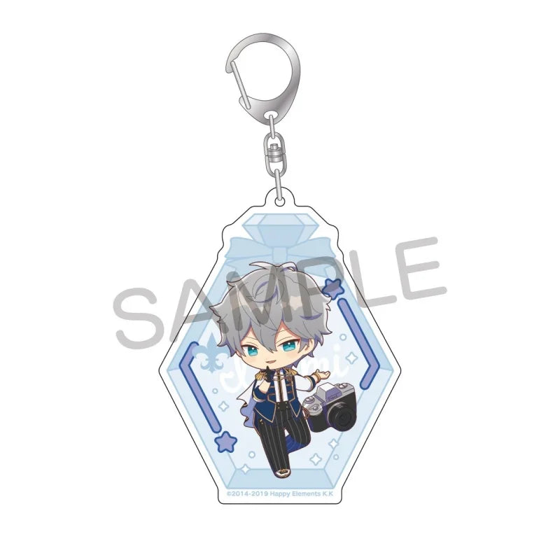 Ensemble Stars! Pendentif porte-clés en acrylique, version bouteille à message, pour sac, voiture, téléphone portable, cadeau pour amis et festivals