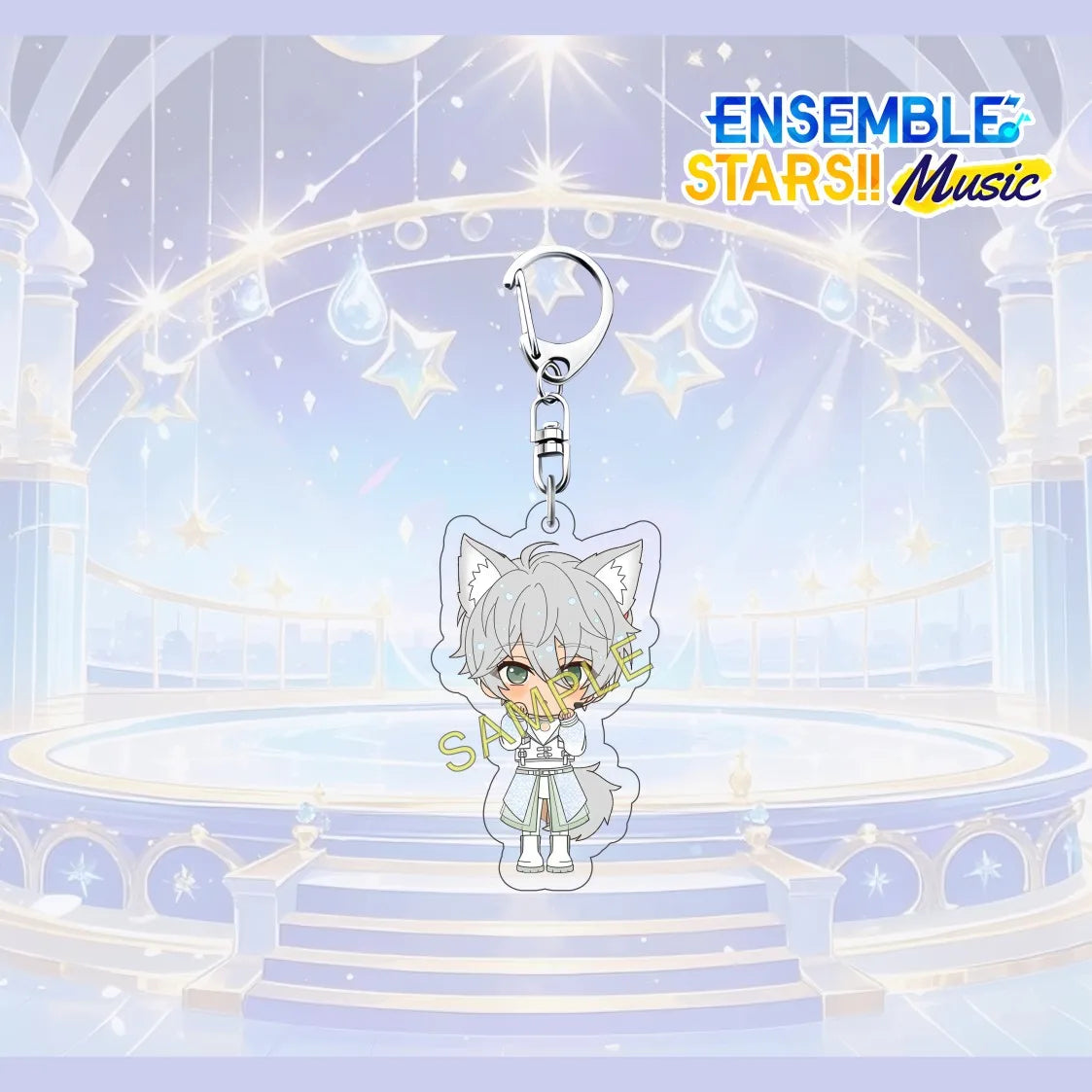 Porte-clés en acrylique de 6 cm avec personnage mignon de l'anime Ensemble Stars, pendentif pour sac à dos, décoration de clé de voiture, cadeau de collection pour fans