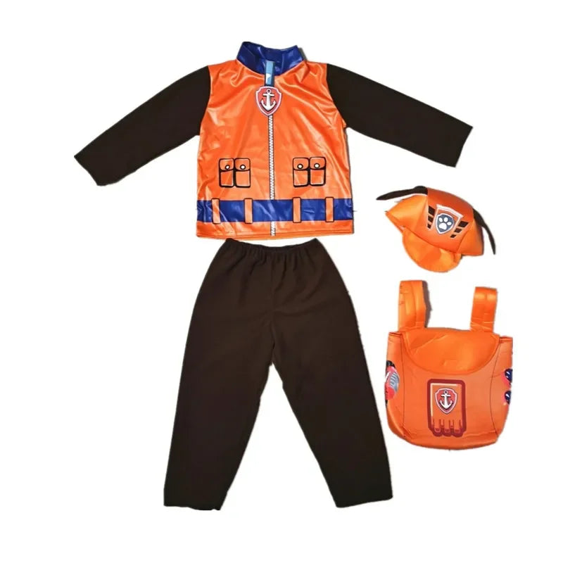 Costume de cosplay Pat' Patrouille pour enfants, tenue créative pour spectacle de scène, déguisement Chase Skye pour garçon et fille