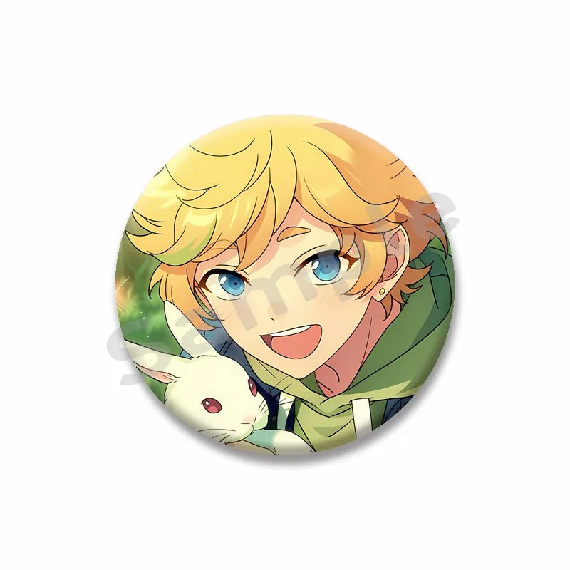 Ensemble étoiles Anime broche sur sac à dos dessin animé rôle Tatsumi Kazehaya Eichi Tenshouin Badge pour vêtements bijoux cadeau pour amis