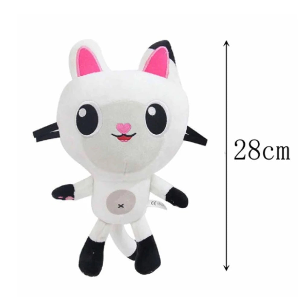 Nouveau Gabbys maison de poupée en peluche Mercat dessin animé animaux en peluche chat souriant voiture chat câlin Gaby fille cadeau d'anniversaire