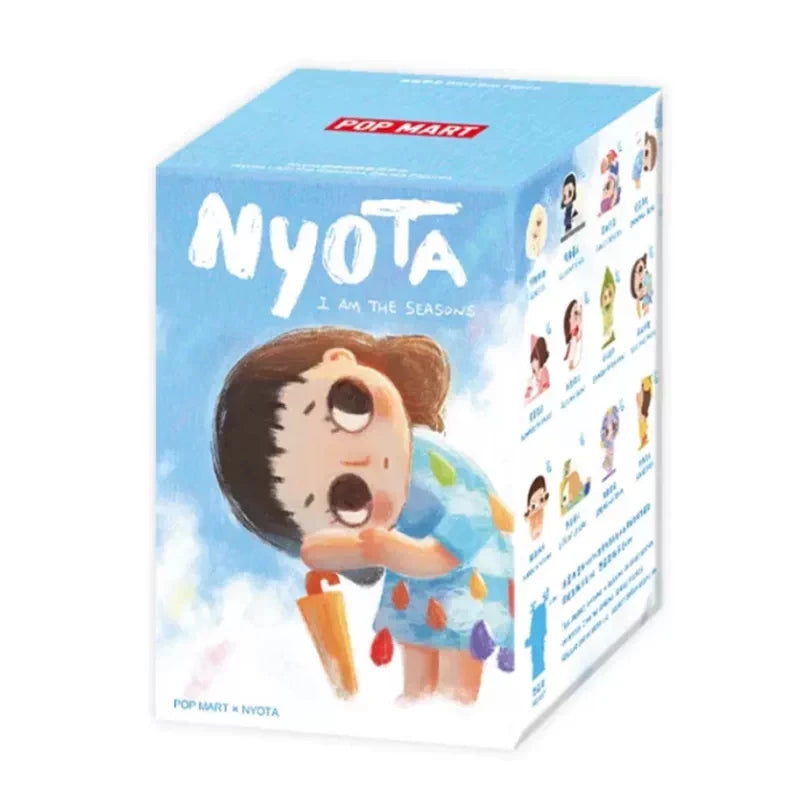 Figurine en peluche authentique Pop Mart Nyota Where Moments Meet Series, boîte mystère, jouet de collection en PVC, décoration de bureau, cadeau pour collectionneurs