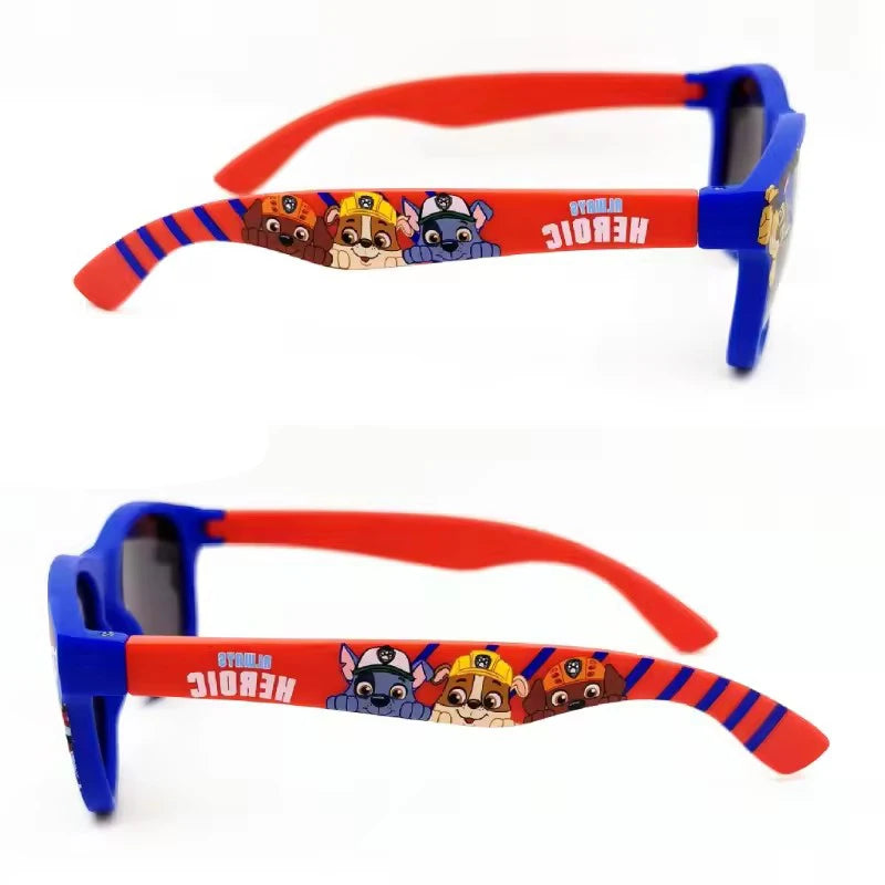 Lunettes de soleil Paw Patrol, lunettes de soleil pour enfants avec motif de chien de dessin animé, adaptées aux garçons et aux filles, lunettes de soleil mignonnes pour enfants
